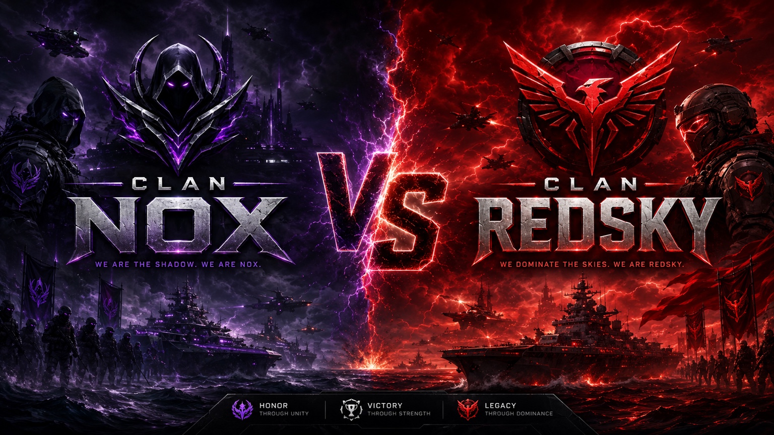 REDSKY vs NOX tournament poster